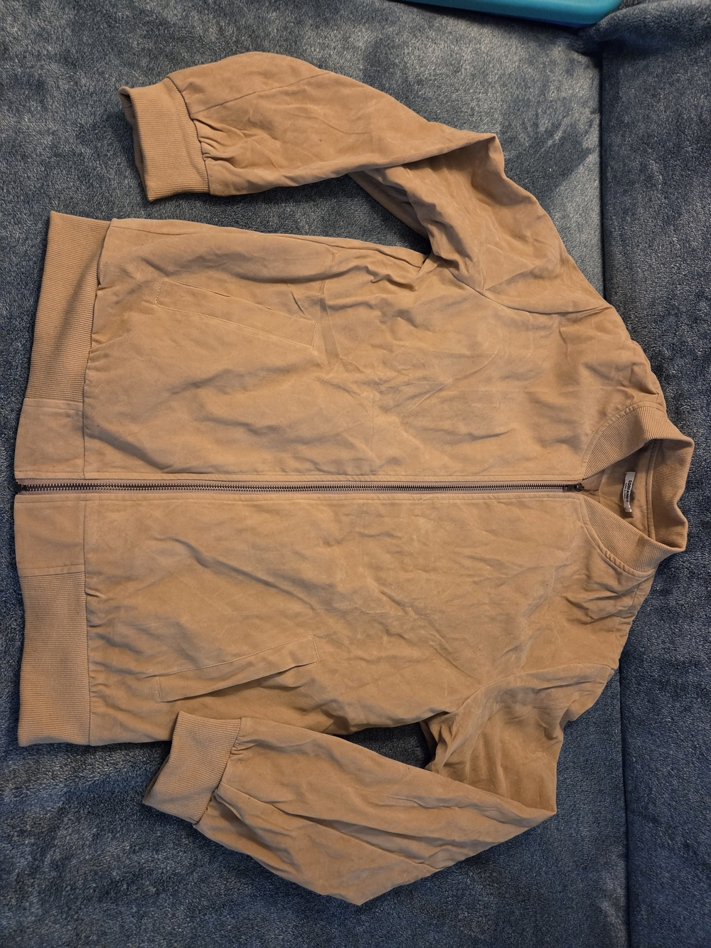 Men's Lightweight Zip Jacket in Tan - NEW Coofandy